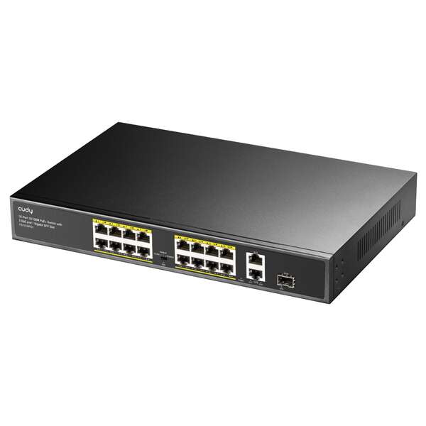 244547_1 Cudy FS1018PS1 Switch Gigabit de 16 Puertos de 10/100 Mbits con 2GbE y 1 Puerto SFP - Imagen 1