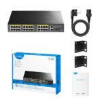 Cudy FS1018PS1 Switch Gigabit de 16 Puertos de 10/100 Mbits con 2GbE y 1 Puerto SFP - Imagen 3