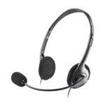 NGS Auriculares con Cable para Portatil - Microfono Ajustable - Diadema Ajustable - Control de Volumen - Conexion de Audio de 3.5mm - Color Negro - Imagen 2