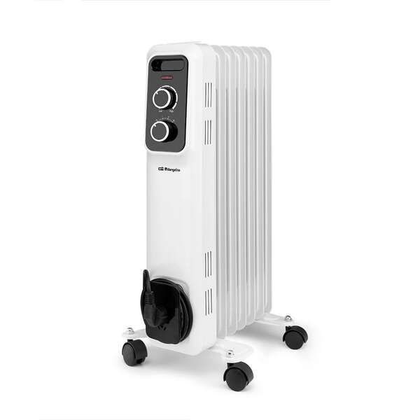 245967_1 Orbegozo RS 1500 Radiador de Aceite Elegante y Potente - Potencia Maxima 1500W - 7 Elementos Calorificos - Proteccion contra Sobrecalentamiento y Antivuelco - Facil Manejo y Transporte - Imagen 1