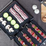 Orbegozo 4570 Grill Multifuncional - Cocina sin Aceite con Potencia de 2200W - Superficie Antiadherente y Placas Abatibles 180º - Termostato Regulable y Bandeja Recoge Salsas - Imagen 5