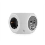 Orbegozo EN 4000 - Enchufe 7 en 1 con Tomas de Tierra y Conexiones USB-C - Compacto y Seguro - Ideal para Viajes - Cable de 1.5 Metros - Carga Multiples Dispositivos Simultaneamente - Imagen 2