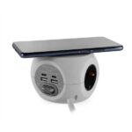 Orbegozo EN 4500 Enchufe 8 en 1 Carga Rapida Inalambrica - 3 Tomas de Tierra VDE - 2 USB - 2 USB-C - Cable 1.5M - Interruptor de Encendido/Apagado Ideal para Viajes - Imagen 2