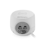 Orbegozo EN 4500 Enchufe 8 en 1 Carga Rapida Inalambrica - 3 Tomas de Tierra VDE - 2 USB - 2 USB-C - Cable 1.5M - Interruptor de Encendido/Apagado Ideal para Viajes - Imagen 5