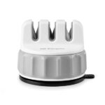 Orbegozo Afilador de Cuchillos CU 2500 Orbegozo - Practico y Eficiente - 3 Etapas de Afilado - Diamante - Carburo de Tungsteno y Ceramica - Facil de Usar - Base con Ventosa - Compacto y Seguro - Imagen 2