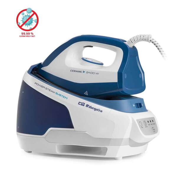 246642_1 Orbegozo VP 8600 Centro de Planchado Profesional - Potencia 2400W - Deposito de 2L - Suela Ceramica - Golpe de Vapor 150 G/Min - Seguridad Garantizada - Imagen 1