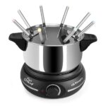Orbegozo FDR 14 Fondue Electrica de Acero Inoxidable - Disfruta de Queso Fundido - Chocolate Caliente y mas en Grupo - Potencia de 1500W - Olla de 1.4 L - Imagen 2