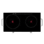 Orbegozo PCE 6000 Placa Vitroceramica Portatil - Potencia Total 2800W - Superficie de Cristal Templado Resistente - Termostato Regulable - Segura y Eficiente - Imagen 3