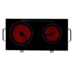 Orbegozo PCE 6000 Placa Vitroceramica Portatil - Potencia Total 2800W - Superficie de Cristal Templado Resistente - Termostato Regulable - Segura y Eficiente - Imagen 4