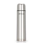 Orbegozo TRL 10060 Termo Inoxidable - Mantiene Liquidos Frios por 24H y Calientes por 12H - Capacidad 1000ml - Tapon Dosificador - Antioxidante y sin Olores