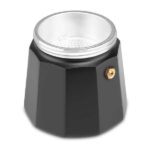 Orbegozo KFM 630 Cafetera de Aluminio - Prepara 6 Tazas de Cafe en Minutos - Mango Ergonomico para un Manejo Seguro - Valvula de Seguridad para Tranquilidad - Imagen 5