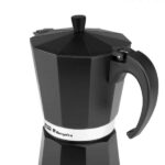 Orbegozo KFN 1210 Cafetera de Aluminio Negra - Capacidad para 12 Tazas - Mango Ergonomico - Valvula de Seguridad - Facil de Limpiar - Diseño Atractivo - Imagen 3