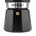 Orbegozo KFN 610 Cafetera de Aluminio Negra - Capacidad para Seis Tazas - Utilizable en Cocinas a Gas - Electricas y Vitroceramica - Asa Ergonomica - Facil de Limpiar - Valvula de Seguridad - Imagen 3