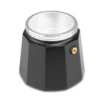 Orbegozo KFN 610 Cafetera de Aluminio Negra - Capacidad para Seis Tazas - Utilizable en Cocinas a Gas - Electricas y Vitroceramica - Asa Ergonomica - Facil de Limpiar - Valvula de Seguridad - Imagen 4