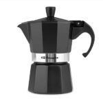 Orbegozo KFN 310 Cafetera de Aluminio Negra - Prepara 3 Tazas de Cafe en Segundos - Mango Ergonomico para Mayor Seguridad - Valvula de Seguridad - Facil Limpieza - Ideal para Casa U Oficina - Imagen 2