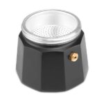 Orbegozo KFN 310 Cafetera de Aluminio Negra - Prepara 3 Tazas de Cafe en Segundos - Mango Ergonomico para Mayor Seguridad - Valvula de Seguridad - Facil Limpieza - Ideal para Casa U Oficina - Imagen 4