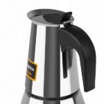 Orbegozo KFI 460 Cafetera de Acero Inoxidable Resistente y Versatil - Capacidad para 4 Tazas - Apta para Todo Tipo de Fuegos - Asa Ergonomica - Maximo Aroma - Lavavajillas - Imagen 3