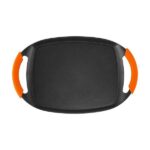Orbegozo GDB 3600 Plancha Grill de Aluminio Fundido - Recubrimiento de Piedra Antiadherente - Asas de Goma Extraibles - Apto para Lavavajillas - Diseño Ergonomico - Imagen 3