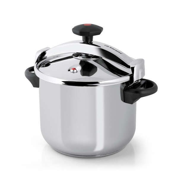 248167_1 Orbegozo HPL 8070 Olla Clasica a Presion - Capacidad 8 Litros - Triple Seguridad - Regulacion de Presion Interna - Fondo Sandwich - Asas Laterales - Acero Inoxidable 18/10 - Imagen 1