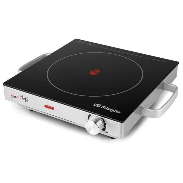 248272_1 Orbegozo PCE 5000 Placa Vitroceramica Portatil - Potencia 2000W - Termostato Regulable - Superficie de Coccion 20.5cm - Segura y Eficiente - Imagen 1