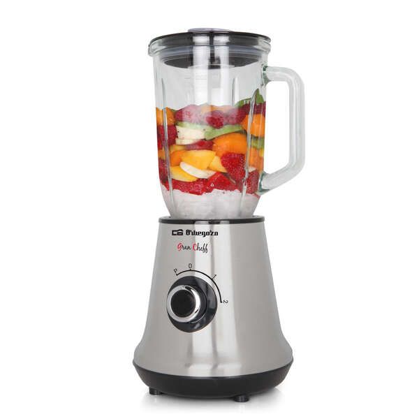 248457_1 Orbegozo BV 3500 Batidora de Vaso Saludable - Jarra de Cristal 1.5L - Cuchilla Acero Inoxidable - 2 Velocidades - Potencia 500W - Imagen 1