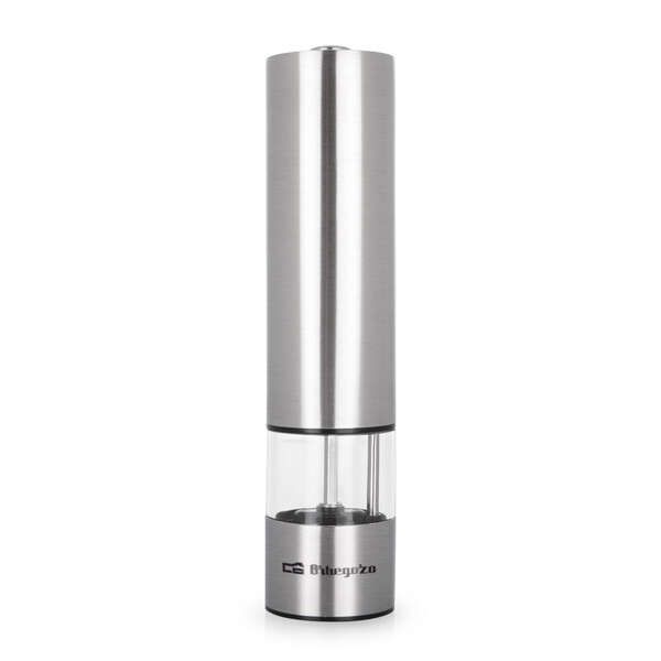 248522_1 Orbegozo Molinillo Pimienta y Sal Elegance - Alta Precision Regulable - Carcasa Acero Fino - Luz Dosificacion Optima - Manejo con una Sola Mano - Funciona con Pilas - Estilo y Funcionalidad en tu Cocina - Imagen 1