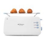 Orbegozo TO 4012 Tostadora de Ranura Larga Multifuncional - Potencia 850W - Termostato Regulable - Funcion Descongelacion y Recalentamiento - Bandeja Recogemigas - Almacenamiento Comodo - Imagen 5