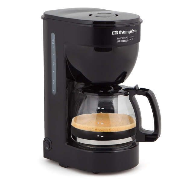 248602_1 Orbegozo CG 4014 Cafetera de Goteo Negra - Disfruta de 6 Tazas de Cafe Caliente con Rapidez y Comodidad - Filtro Permanente - Jarra de Cristal - Proteccion Anti Goteo y Desconexion Automatica - Imagen 1
