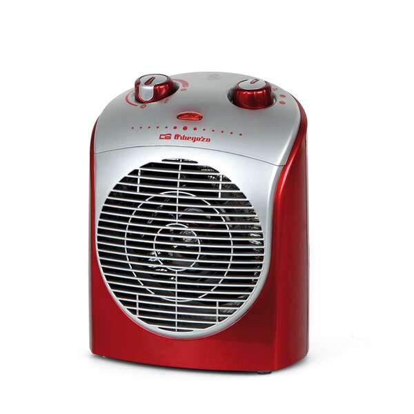 249082_1 Orbegozo FH 5026 Calefactor Confort Rojo - Potencia de 2200W - Proteccion contra Sobrecalentamiento - Funcion de Oscilacion de 90° - Control Ajustable de Temperatura - Seguridad Antivuelco - Imagen 1