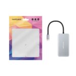 Nanocable HUB USB-C 5 en 1 - Conversor 3.2 GEN1 5G a 3 x USB-A 3.0 + USB-C + USB-C PD 100W - Aluminio - 15 cm - Color Gris - Imagen 3
