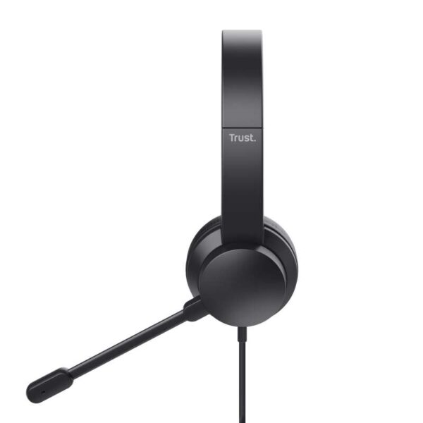 Trust Ayda Auriculares con Microfono - Diadema Ajustable - Almohadillas Acolchadas - Control de Volumen en Auricular - Cable de 1.80m - Color Negro - Imagen 4