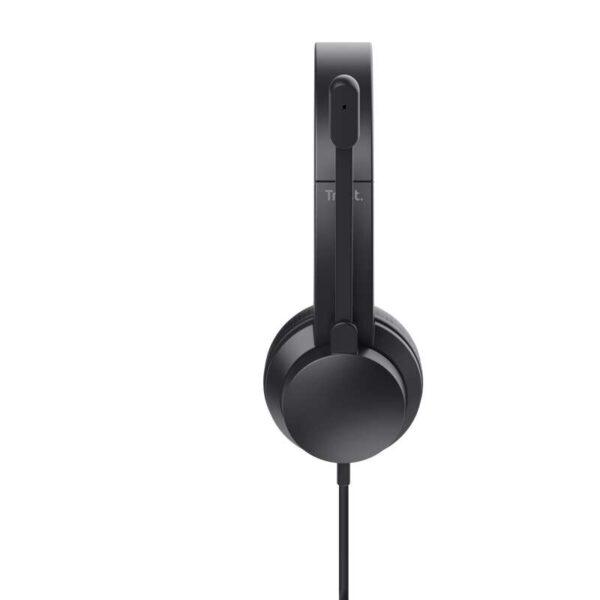 Trust Ayda Auriculares con Microfono - Diadema Ajustable - Almohadillas Acolchadas - Control de Volumen en Auricular - Cable de 1.80m - Color Negro - Imagen 5