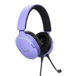 Trust GXT490 Fayzo Auriculares Gaming 7.1 USB 2.0 con Microfono Flexible y Desmontable - Iluminacion RGB - Diadema Ajustable - Controles de Facil Acceso - Cable de 2m - Color Morado - Imagen 4