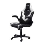 Trust GXT 703W Riye Silla Gaming - Reposabrazos - Ruedas de Nylon - Piston de Gas Clase 4 - Base Metal - Peso Max. 140Kg - Color Negro/Blanco - Imagen 2