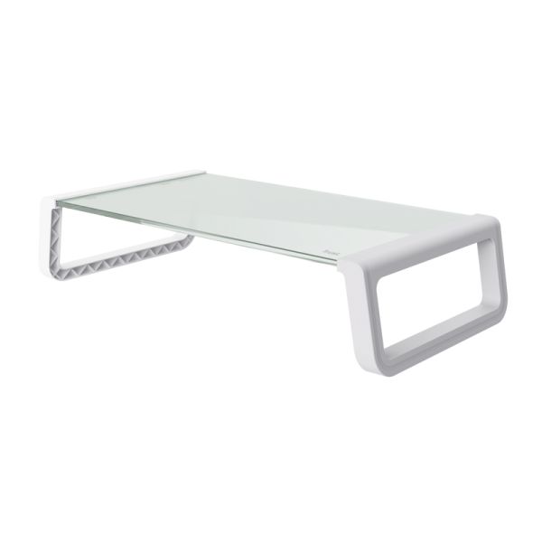 250562_1 Trust Soporte de Monitor de Cristal Templado - Ergonomico y Organizador - Eleva tu Portatil o Monitor para Mayor Espacio - Imagen 1