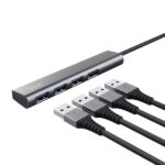 Trust Hub USB de Aluminio Halyx - 4 Puertos USB-A - Velocidad de 5 Gbps - Compacto y Resistente - Conexion Sencilla - Imagen 2