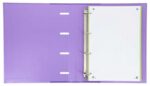 Oxford Europeanbinder Classic A4+ Carpeta de Anillas con Recambio Cuadricula 5x5 - Tapa Extradura - Cierre con Goma Elastica - Color Malva - Imagen 2