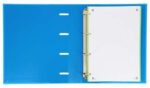 Oxford Europeanbinder Classic A4+ Carpeta de Anillas con Recambio Cuadricula 5x5 - Tapa Extradura - Cierre con Goma Elastica - Color Turquesa - Imagen 2