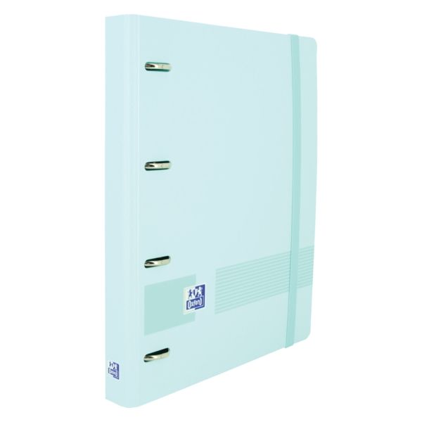 253357_1 Oxford Live & Go A4+ Polyfoam Europeanbinder - Lomo de 45mm - Anillas de 4Dx35mm - Incluye Recambio 5x5 - Color Azul Pastel - Imagen 1