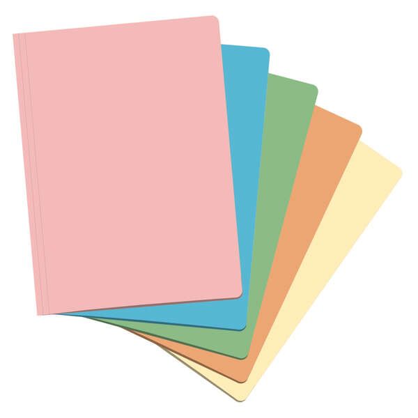 255892_1 Dohe Pack de 50 Subcarpetas de Cartulina de 180gr - Ranura para Fastener - Resistente y Duradera - Ideal para Organizar Documentos - Colores Surtidos - Imagen 1