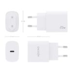 Aisens Cargador USB-C PD3.0 1 Puerto 1xUSB-C 20W - Color Blanco - Imagen 4