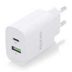 Aisens Cargador 20W - 1xUSB-C PD3.0 - 1xUSB-A QC3.0 - Color Blanco - Imagen 2
