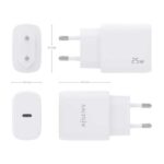 Aisens Cargador USB-C PD3.0 1 Puerto 1xUSB-C 25W - Color Blanco - Imagen 4