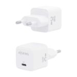 Aisens Cargador Gan 25W - 1xUSB-C PD3.0 QC4.0 - Color Blanco - Imagen 3