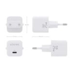 Aisens Cargador Gan 25W - 1xUSB-C PD3.0 QC4.0 - Color Blanco - Imagen 4