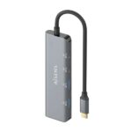 Aisens Hub USB 3.2 GEN1 5G USB-C - USB-C/M-2xUSB-C/H-2xUSB-A/H - 15cm - Color Gris - Imagen 3