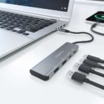 Aisens Hub USB 3.2 GEN1 5G USB-C - USB-C/M-2xUSB-C/H-2xUSB-A/H - 15cm - Color Gris - Imagen 5