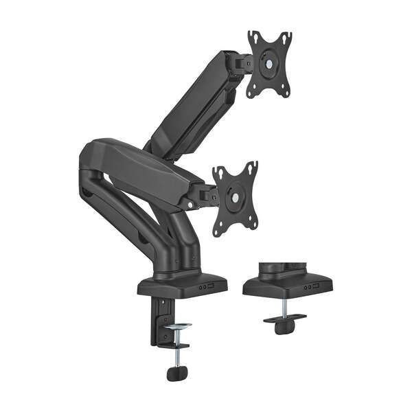 261477_1 Aisens Soporte de Mesa PRO Contrapeso Giratorio e Inclinable para Monitor/TV 9kg (3 Pivotes - 2 Brazos) de 17-32 - Color Negro - Imagen 1