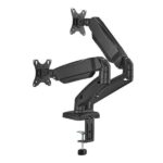 Aisens Soporte de Mesa PRO Contrapeso Giratorio e Inclinable para Monitor/TV 9kg (3 Pivotes - 2 Brazos) de 17-32 - Color Negro - Imagen 2
