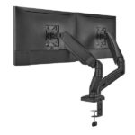 Aisens Soporte de Mesa PRO Contrapeso Giratorio e Inclinable para Monitor/TV 9kg (3 Pivotes - 2 Brazos) de 17-32 - Color Negro - Imagen 3